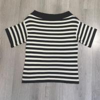 ราคา เสื้อคอปาดแขนสั้น ลายทาง (7618245287)