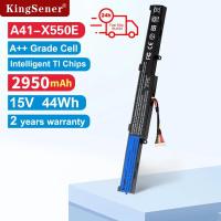ราคา KingSener A41-X550E 2950mAh แบตเตอรี่แล็ปท็อปสําหรับ ASUS X450 X450E X450J X450JF X751M X751MA X751L X750JA A450JF A450E F450C (45962172620)