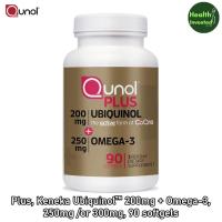 ราคา <Qunol> Plus, Keneka Ubiquinol™ 200mg + Omega-3, 250mg /or 300mg, 90 softgels ยูบิควินอล (50904968134)