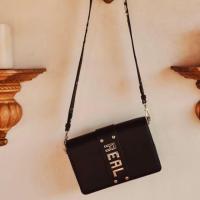 ราคา Jaspal กระเป๋าหนัง สีดำ cross body bag (3706790958)