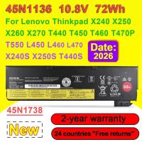 ราคา 10.8V 72Wh 45N1136 45N1738 แบตเตอรี่แล็ปท็อปสําหรับ Lenovo Thinkpad X240 X250 X260 X270 T440 T440S T450 T460 T470P T550 L450 L460 L470 (50162382293)