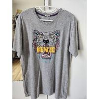 ราคา เสื้อยืด Kenzo สีเทาลายปัก (25517749324)