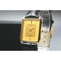 ราคา Vintage 1986 Near MINT Seiko Dolce 7740-5000 Gold Tank 25mm Quartz Men's Watch (46361550776)