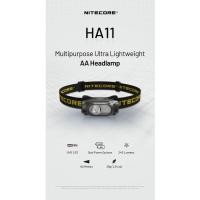 ราคา ไฟฉายคาดหัว Nitecore HA11 UHE Multipurpose Ultra LightweightAA Headlamp : สินค้ารับประกัน 3 ปี (25990308345)