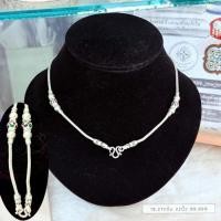 ราคา สร้อยคอเงินสุโขทัย สร้อยคอแต่งประคำ เงิน99.99 เงินสุโขทัย ประคำ ตะกรุด สร้อยเงิน สร้อยลงยา สร้อยคอส (41280126324)
