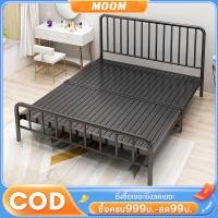 ราคา มูฟ เตียงเหล็ก3.5ฟุตหนาเตียงโมเดิร์นหัวตรงกล่องเหล็กท่อเหล็กหนาเหล็กโมเดิร์น (26905110899)