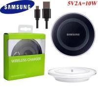 ราคา Original Samsung 5V 2A 10W Wireless Charger Adapter QI Fast Charge Pad สําหรับ Galaxy หมายเหตุ 20 10 Ultra S10 S9 S8 Plus Iphone 11 8 X Pro (57610715500)