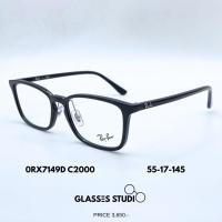 ราคา กรอบแว่นตา Ray Ban ของแท้ 100% 0RX7149D (สีดำ) (41424513211)