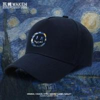 ราคา มีสินค้าในสต็อก หมวกแก๊ปทรง Duckbill ลายภาพวาดชื่อดังระดับโลก Little Devil x Van Gogh Starry Night สำหรับป้องกันแสงแดด เ (56860414772)