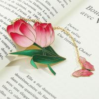 ราคา ที่คั่นหนังสือโลหะดอกไม้ทิวลิปพร้อมเสน่ห์ผีเสื้อเคลือบเคลือบทองกลวงสําหรับคนรักหนังสือนักเรียนและผู้ที่ชื่นชอบดอกไม้ (53510357135)