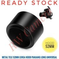 ราคา Metal TELE Hood 52mm Universal Lens 52 mm Canon Fujifilm Sony Long Long (47205434177)