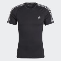 ราคา เสื้อยืดออกกําลังกาย Adidas Techfit 3-Stripes - สีดํา - HD3525 (56207274340)