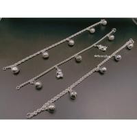 ราคา สร้อยข้อมือเงินลาวแท้80%ประดับลายกระพวนงานสวยราคาถูก (18711378545)