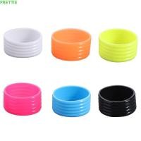 ราคา PRETTIE ด้ามจับไม้เทนนิสซิลิโคน 4 ชิ้น, ด้ามจับไม้เทนนิสยางดูดซับเหงื่อยืด, ด้ามจับซิลิโคนยืดได้คงที่แหวนยางไม้เทนนิส (52311954633)
