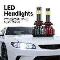 ราคา 6 ด้านไฟหน้ารถ H1 H11 H3 H4 H7 ไฟ H7 H4 H3 H11 H1 ไฟหน้า LED 9006 9005 3 สีกันน้ํา 2 ชิ้น (45061239911)