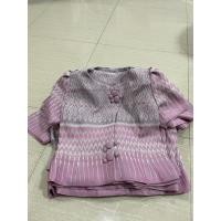 ราคา เสื้อคอปาด กระดุมหน้าแขนหนึ่งส่วนจับจีบ (22742068379)