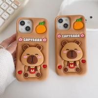 ราคา Capybara iPhone 16 15 Pro 15 Pro Max 12 Pro Max 13 13 Pro 13 Pro Max 14 Pro 14Pro 16Pro 15Pro Case Soft TPU Silicon Back Stand Case Full Protection Mobile Phone Case (43701174166)