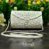 ราคา กระเป๋าเครื่องเงินแท้ ลายฉลุ เงินแท้ 925 (3601543532)
