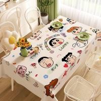 ราคา 蜡笔小新餐桌布防水防油免洗防烫pvc餐桌垫家用宿舍餐桌茶几盖布26.6.16 ผ้าปูโต๊ะลายครายอนชินจังกันน้ำ กันน้ำมัน ซักได้ และทนความร้อน แผ่นรองโต๊ะ PVC สำหรับใช้ในบ้านและหอพัก เหมาะสำหรับโต๊ะอาหารและโต๊ะกาแฟ 26.6.16 (28295060793)