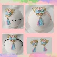 ราคา ที่คาดผมฮันบก ที่คาดผมฮันบก เครื่องประดับผม กิ๊บฮันบก พู่ผีเสื้อ (25537487249)