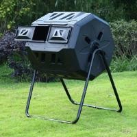 ราคา Compost Bin Tipping Bucket Outdoor Compost Bucket Courtyard Organic Fertilizer Fallen Leaves Fermen (54856655398)