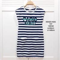 ราคา เสื้อตัวยาวหรือเดรสเด็ก KENZO KIDS แท้100% ลายทางสีขาวน้ำเงิน ปักอกแน่นๆค่ะ ไซส์ 10Y 140CM (18286595554)