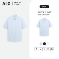 ราคา AIIZ (เอ ทู แซด) - AIIZ เสื้อเชิ้ตผู้ชายแขนสั้นลายตาราง AIIZ Men's Check Short Sleeve Shirt (48956794331)