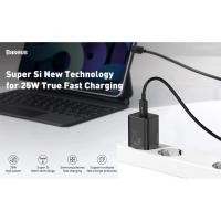 ราคา เครื่องชาร์จ 1 พอร์ต Baseus Super SI 25W พร้อมสายเคเบิล Type-C to Type-C ของแท้ 1M - Hoang Ha Mobile (55860609480)