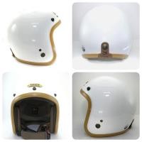 ราคา หมวกกันน็อคเปิดหน้า open face รุ่น LX 450 ขาวคิ้วกระดูกงูครีม (2022495669)