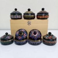ราคา ตลับฝาจุก 3"กล่องไม้ ใส่เครื่องประดับ ของชำร่วย เอนกประสงค์ เครื่องเขินลงลัก ล้านนา 3" เลือกลาย/สีหน้าหลัก (57257217087)