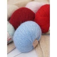 ราคา ถัก Ger ฤดูใบไม้ร่วงฤดูหนาวเลื่อม Mohair Gold Silver Wool Long-staple diy ขนสัตว์มือด้ายถักโครเชต์ผ้าคลุมไหล่สายไฟ (48058514667)