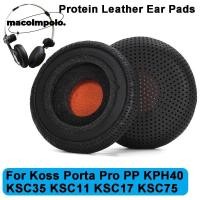 ราคา 1 คู่แผ่นรองหูฟังหูฟัง,Breathableโปรตีนหนังหูฟังเบาะ,Noise Cancelling เปลี่ยนแผ่นรองหูฟังสําหรับ Koss Porta PP/KPH40/KSC35/KSC11/KSC17/KSC75 (52751477288)