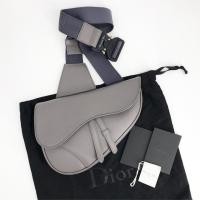ราคา Dior Saddle Belt bag Grain Leather ( Very Good! ) dc19 สีเทา (4344351279)