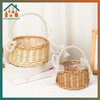 ราคา PeaceShells Willow หวาย Handmade Wier ตะกร้าขนาดเล็กสีเหลืองทนทานตะกร้าจัดดอกไม้ TH (50009870929)
