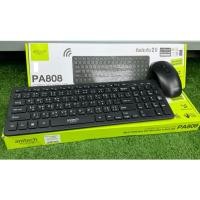 ราคา ANITECH รุ่น PA808 Wireless Keyboard & Mouse Combo ชุดคีย์บอร์ดและเมาส์ไร้สาย (21884377511)