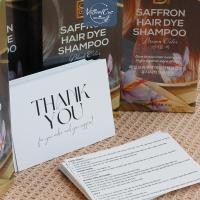 ราคา กระดาษและคําแนะนําในขอบคุณ 50 แผ่นสําหรับใช้ Saffron Silver Shampoo (15x10.5 ซม.) (58011639351)
