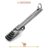 ราคา ARCOIRIS 6 ชิ้นทําอาหารเบเกอรี่ช้อน,สแตนเลสแบบพกพาช้อนตวงพร้อมสเกล,สี่เหลี่ยมผืนผ้าหัวนมผงเครื่องครัว CoffeeTool (57962061450)