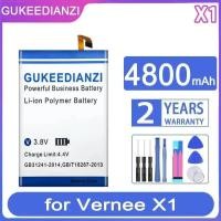 ราคา 4800Mah สําหรับ Vernee X1 แบตเตอรี่โทรศัพท์มือถือชาร์จเร็ว ความเข้ากันได้สูง (56662147554)