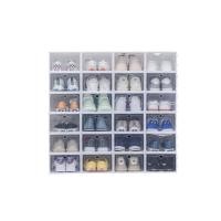 ราคา มือสอง ที่เก็บรองเท้ากล่องเก็บรองเท้าแบบโปร่งใสตู้รองเท้าพลาสติกแบบเรียบง่ายกล่องรองเท้ากันท้าพับได้หลายชั้น (27643908815)