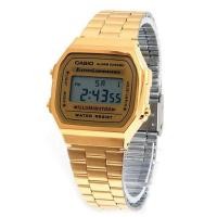 ราคา (ขายดีอันดับ 1) Casio รุ่น A168WGA9W นาฬิกาสำหรับผู้ชายและผู้หญิง สายสแตนเลสสีทอง ดีไซน์วินเทจสุดฮิตประกัน CMG 1 ปีเต็ม (8054445732)