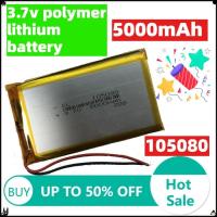 ราคา 3.7V 5000mAh 18.5Wh 105080 สําหรับ DashCam GPS ipod PAD Power Bank แท็บเล็ตพีซี 5000mAh แบตเตอรี่แท็บเล็ต (28895037313)