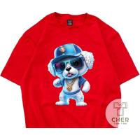 ราคา เสื้อยืดสกรีนลาย หมาใส่แว่นสุดเทห์ มีหลายสีให้เลือก เนื้อผ้าcotton100%ใสสบายใส่ได้ทั้งหญิงและชาย (27773146450)