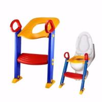 ราคา Toilet Training ฝารองชักโครกเด็กแบบมีบันได ฝารองนั่งชักโครกเด็ก ฝึกนั่งในห้องน้ำสำหรับเด็ก พับเก็บได้#128 (756940414)