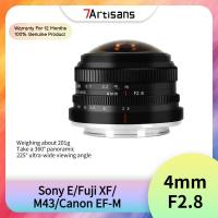 ราคา 7artisans 4 มม.F2.8 APS-C Circular Fisheye MF Prime เลนส์สําหรับ Sony E Fuj X M4/3 EOS-M (53711707447)