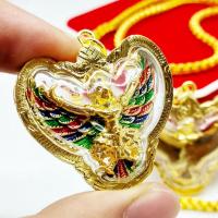 ราคา พญาครุฑ ปริสุทโธ เนื้อกะไหล่ทองลงยา หลวงพ่อคูณ วัดบ้านไร่ งานเลี่ยมทองไมครอนเกรดAกันน้ำ บูชาเสริมอำนาจบารมีโชคลาภเงินทอง (12777540259)