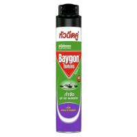 ราคา [สินค้าส่งด่วน] ไบกอนเขียวยุงมดแมลงสาบลาเวนเดอร์600มล BAYGON GREEN SPRAY PESTICIDE 600ML.LAVEN (40781641046)