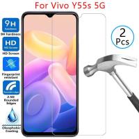 ราคา กระจกนิรภัยสําหรับ vivo y55s 5g ฝาครอบป้องกันหน้าจอบน vivo y55s y 55s 55 y55 s ป้องกันโทรศัพท์ coque กระเป๋า 6.58 viv vio (57160898885)