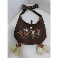 ราคา กระเป๋าผ้าฝ้ายทอมือย้อมสีธรรมชาติ ปักด้นมือ (41400287415)