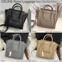 ราคา CELINE Nano Luggage ของแท้ 100% [ส่งฟรี] (6254544020)