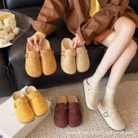 ราคา รองเท้าแตะครึ่งเป่าโถวผู้หญิงฤดูใบไม้ผลิฤดูร้อนสไตล์ใหม่สวมใส่ด้านนอกรองเท้าแตะแบบสวมรองเท้าแตะฤดูใบไม้ร่วงฝรั่งเศสหนา- (46157645390)